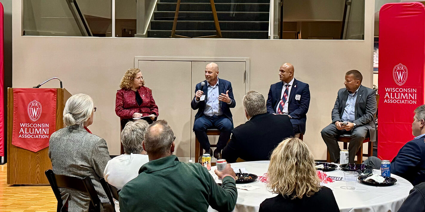 John Pfieffer speaks during the panel. 