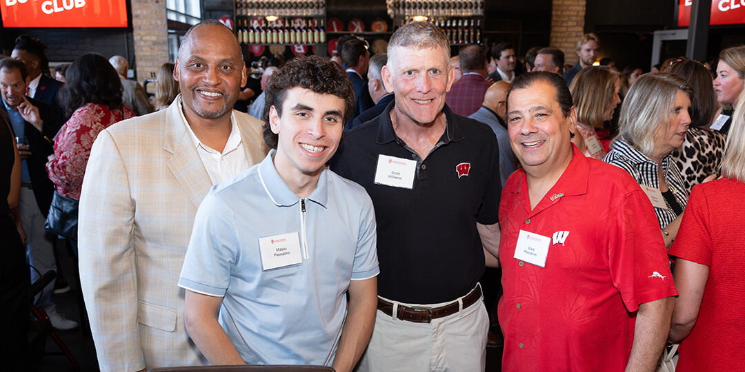 Buckingham Club committee members and guests socialize.